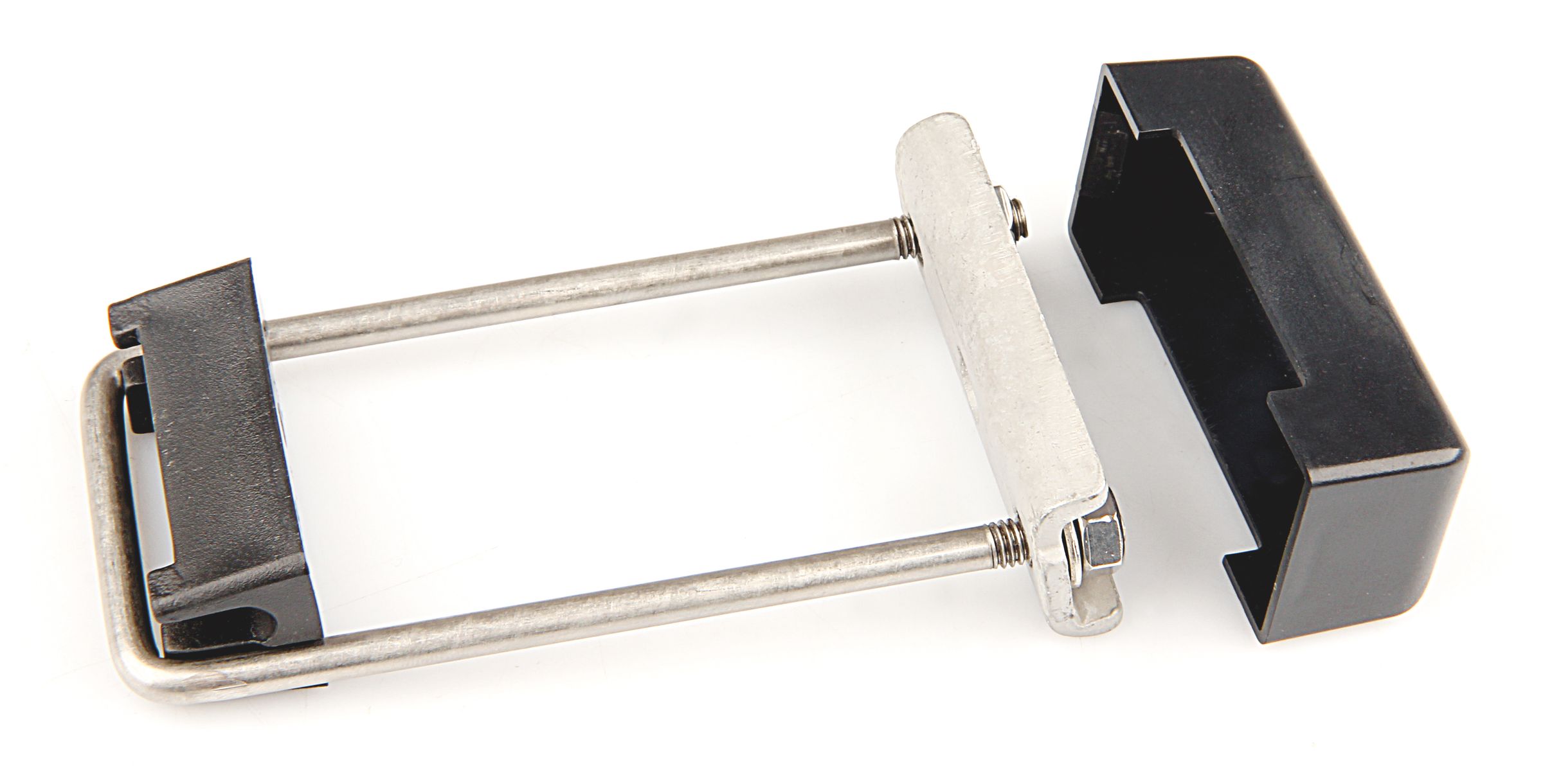 PA0118-PA0121 OBEJMA STRZEMIENNA M6 TYP A Z KLORYNKĄ I NAKRĘTKAMI SZEŚCIOKĄTNYMI